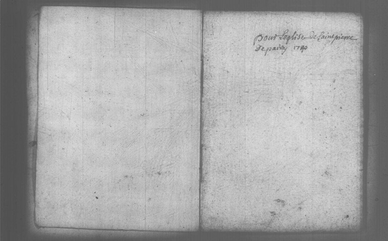SAINT-PIERRE-DU-PERRAY. Paroisse Saint-Pierre : Baptêmes, mariages, sépultures : registre paroissial (1692-1706, 1730-1740). [Lacunes : B.M.S. (1735-1736)]. 