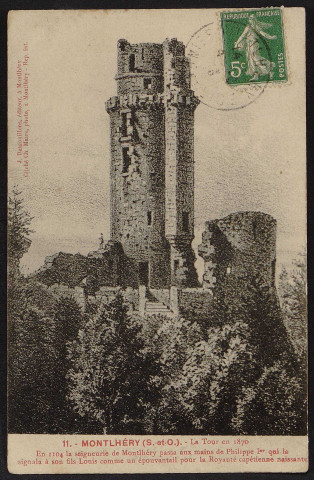 Montlhéry.- La tour en 1870 (5 septembre 1913). 