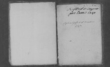 LONGPONT-SUR-ORGE. Paroisse Saint-Barthélémy : Baptêmes, mariages, sépultures : registre paroissial (1741-1750). [Nota bene : 1742 après 1743]. 