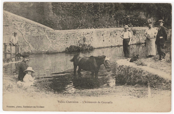GIF-SUR-YVETTE. - Courcelle, l'abreuvoir de Courcelle. Editeur Rumeau, 1910. 