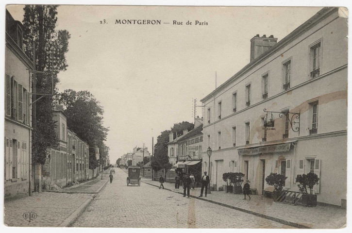 MONTGERON. - Rue de Paris [Editeur ELD, 1916]. 