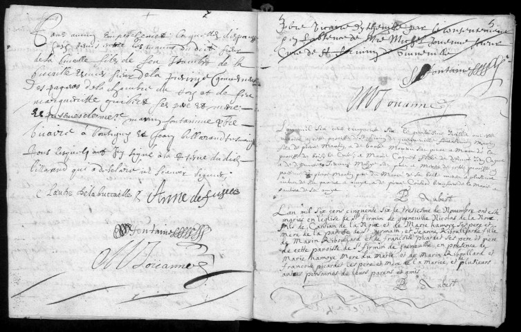 GUIGNEVILLE-SUR-ESSONNE. - Registres paroissiaux (1636-1723), manque 1724-1788. 