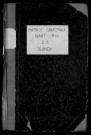 BLANDY. - Tableau indicatif [cadastre rénové en 1938]. 