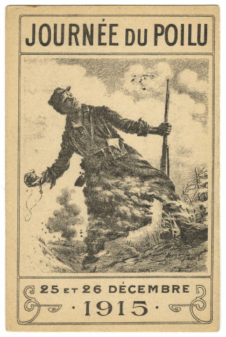 Journée du poilu, 25 et 26 décembre 1915, affiche.