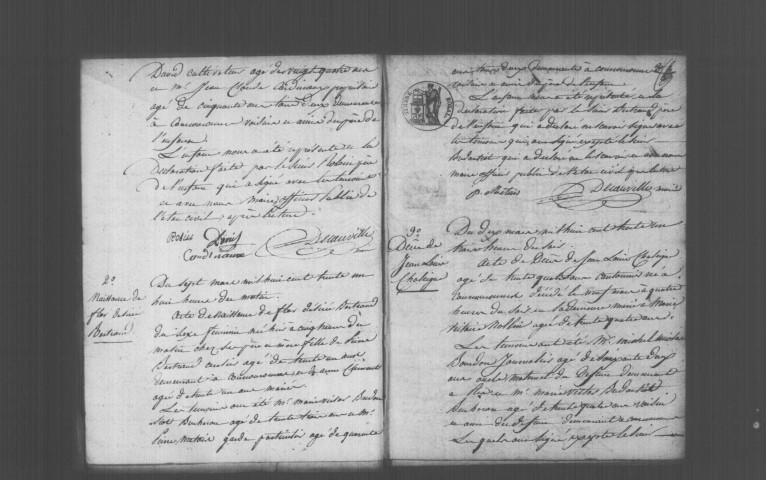COURCOURONNES. Naissances, mariages, décès : registre d'état civil (1831-1850). 
