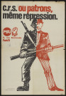 Essonne [Département]. - PARTI SOCIALISTE UNIFIE. CRS ou Patrons, même répression (1975). 