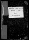 MONDEVILLE. - Etat de sections [cadastre rénové en 1936]. 