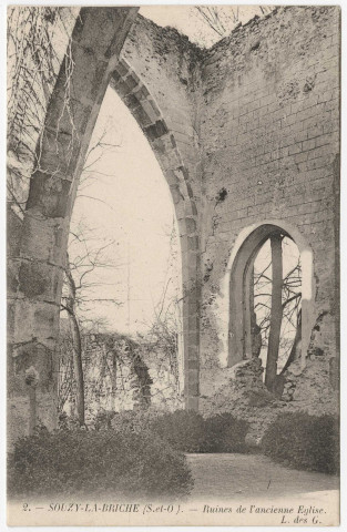 SOUZY-LA-BRICHE. - Ruines de l'ancienne église [Editeur L des G]. 