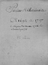 CHEPTAINVILLE. Paroisse Saint-Martin : Baptêmes, mariages, sépultures : registre paroissial (1687-1750). [Lacunes : B.M.S. (1688-1691, 1706, 1708-1736)]. 