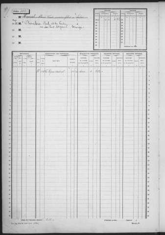 SACLAS. - Matrice des propriétés non bâties : folios 501 à 1101 [cadastre rénové en 1962]. 