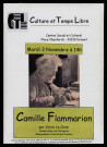 DRAVEIL. - Conférence : Camille Flammarion, par Sylvie Le Clech, Conservateur du Patrimoine, Centre social et culturel, 3 novembre 1998. 