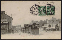 LONGJUMEAU.- Arrivée du tramways (13 août 1909).