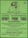 COURANCES.- Journée départementale. Sport pour tous : cyclotourisme, Château de Courances, 12 juin 1977. 