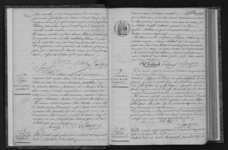 SAINT-GERMAIN-LES-CORBEIL. Naissances, mariages, décès : registre d'état civil (1858-1872). 