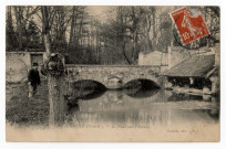 CROSNE. - Le pont sur l'Yerres, Gautrot, 1908, 14 lignes, 10 c, ad. 