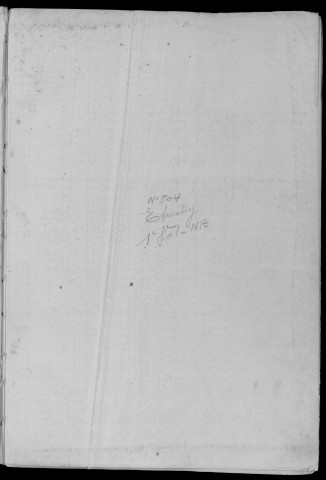 ETRECHY. - Matrice des propriétés non bâties : folios 1 à 496 [cadastre rénové en 1960]. 