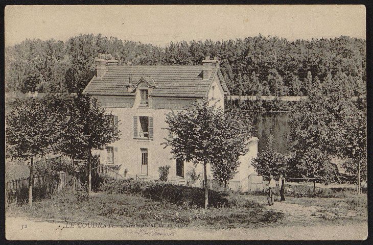 Coudray-Montceaux (le).- Le restaurant de la gare [1904-1920]. 