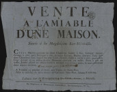 MEREVILLE.- Vente à l'amiable d'une maison avec granges, bûcher, étable, poulailler, puits et jardin située à la Magdelaine-les-Méréville, [vers 1810]. 