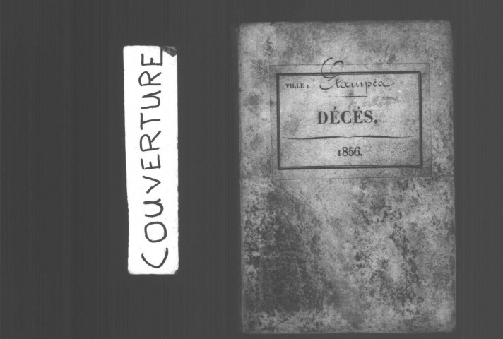 ETAMPES. Décès : registre d'état civil (1856). 