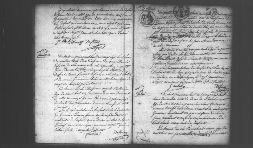 FLEURY-MEROGIS.- Naissances, mariages, décès : registre d'état civil (1827-1841). 