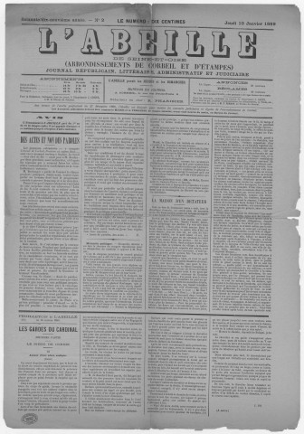 n° 2 (10 janvier 1889)