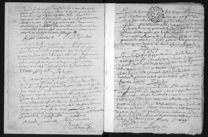 CHALOU-MOULINEUX. - CHALOU-LA-REINE. - Paroisse de Saint-Aignan : registre paroissial des sépultures (1749-1791). 