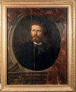 tableau et son cadre : portrait de Camille Flammarion