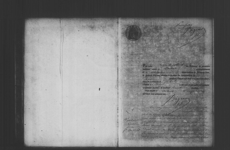 CORBEIL. Décès : registre d'état civil (1862). 
