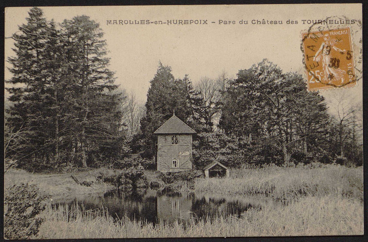 MAROLLES-EN-HUEPOIX.- Parc du château des Tournelles (13 mai 1930).
