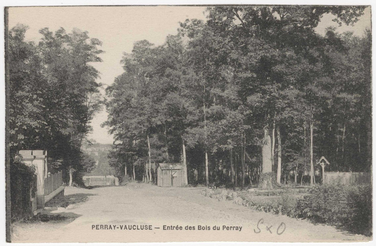 SAINTE-GENEVIEVE-DES-BOIS. - Perray-Vaucluse. Entrée des Bois du Perray. 