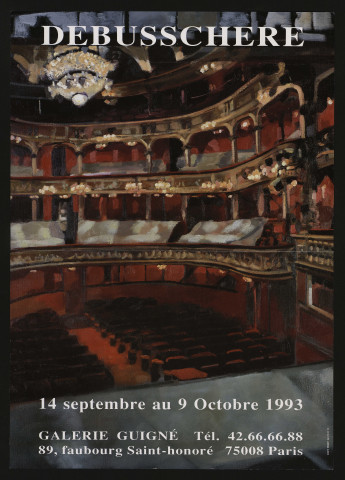 PARIS [Ville de]. - Exposition : Debusschere, galerie Guigné [peintre de l'école d'Etampes], 14 septembre-9 octobre 1993. 