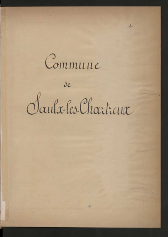 SAULX-LES-CHARTREUX. - Monographie communale [1899] : 3 bandes, 13 vues. 