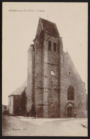 Boissy-Sous-Saint-Yon.- L'église [1920-1940]. 