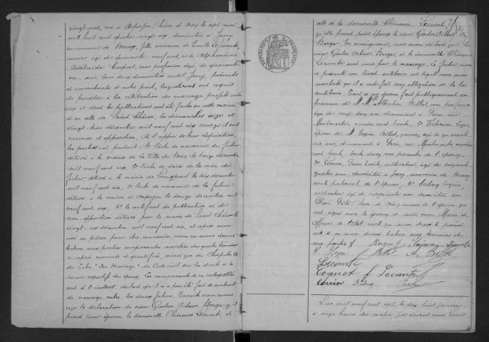 BREUX, SAINT-SAINT-YON.- Naissances, mariages, décès : registre d'état civil (1907-1926). 