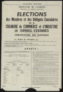Essonne [Département]. - Arrêté préfectoral portant sur les conditions de vote pour les élections des membres et des délégués consulaires de la Chambre de commerce et d'industrie de Corbeil-Essonnes (1970). 