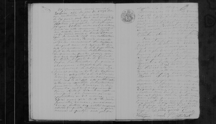 BALLAINVILLIERS. Naissances, mariages, décès : registre d'état civil (1849-1861). 