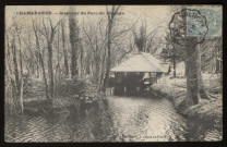 CHAMARANDE. - Intérieur du parc du château. Editeur Vaudron, 1907, 1 timbre à 5 centimes. 