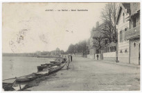JUVISY-SUR-ORGE. - La Seine. Quai Gambetta. Duhamel, 14 lignes, 10 c, ad. 