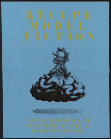 EVRY. - Exposition de maquettes et de sculptures, Place de l'Erable, 23 juin 1984. 