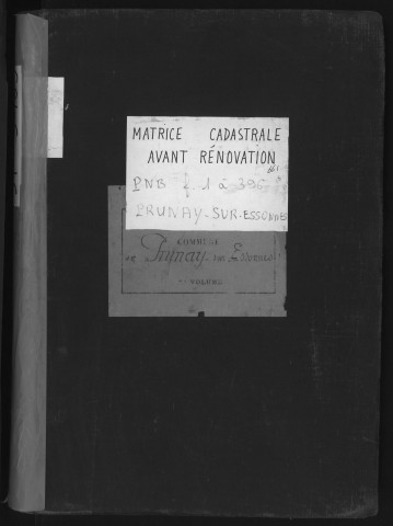 PRUNAY-SUR-ESSONNE. - Matrice des propriétés non bâties [cadastre rénové en 1934].