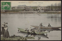 RIS-ORANGIS.- La Seine et les pêcheurs [1907].