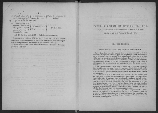 SAVIGNY-SUR-ORGE. - Naissances, mariages, décès : registre d'état civil.