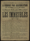 PLESSIS-SAINT-BENOIST (le), MEROBERT.- Vente par adjudication de terres labourables appartenant à M. Zéphir SOMMAIRE, 28 décembre 1892. 