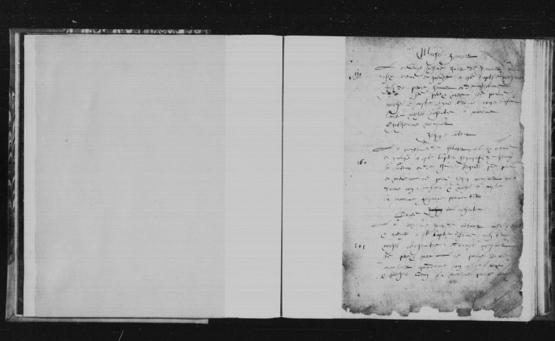 VIRY-CHATILLON, paroisse Saint-Denis. - Registres paroissiaux : baptêmes, mariages, sépultures [1615-1650, 1676-1709, 1710-1736] [documents originaux conservés aux Archives municipales de Viry-Châtillon]. 