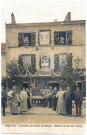 ANGERVILLE. - Concours de chiens de berger. Maison où est né Tessier. (Photo Bréger frères, Paris. 1907. Timbre à 10 centimes). 