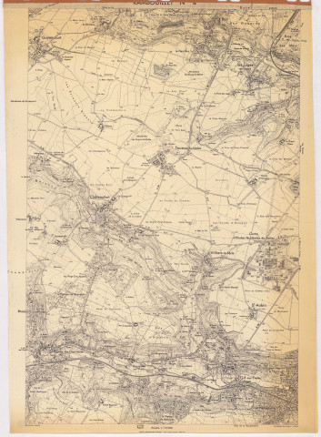 RAMBOUILLET (Yvelines). - Plan de Rambouillet et des environs, dressé par l'Institut géographique national, feuilles n° 4, 7, 8, [vers 1967]. Ech. 1/10 000. Papier. N et B. Dim. 104 x 75 cm. [3 plans] ; idem, document d'étude, feuilles n° 4, 7, 8, [vers 1970]. Ech. 1/10 000. Papier. N et B. Dim. 104 x 67,5 cm. [3 plans]. 