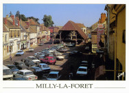 MILLY-LA-FORET. - Les halles et la place du marché [1972-1990]. 