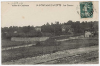 VILLEBON-SUR-YVETTE. - Fontaine d'Yvette. Les coteaux [Editeur Duprat, 1914, timbre à 5 centimes]. 
