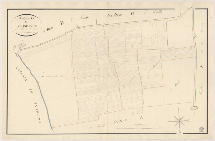 MONTGERON. - Section G : Grand Rôle (le), 1ère feuille. 
