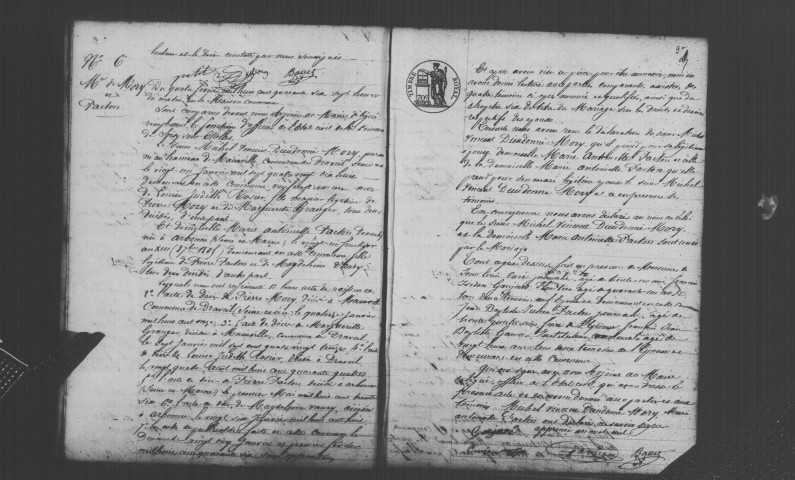 SOISY-SUR-SEINE. Naissances, mariages, décès : registre d'état civil (1846-1856). 